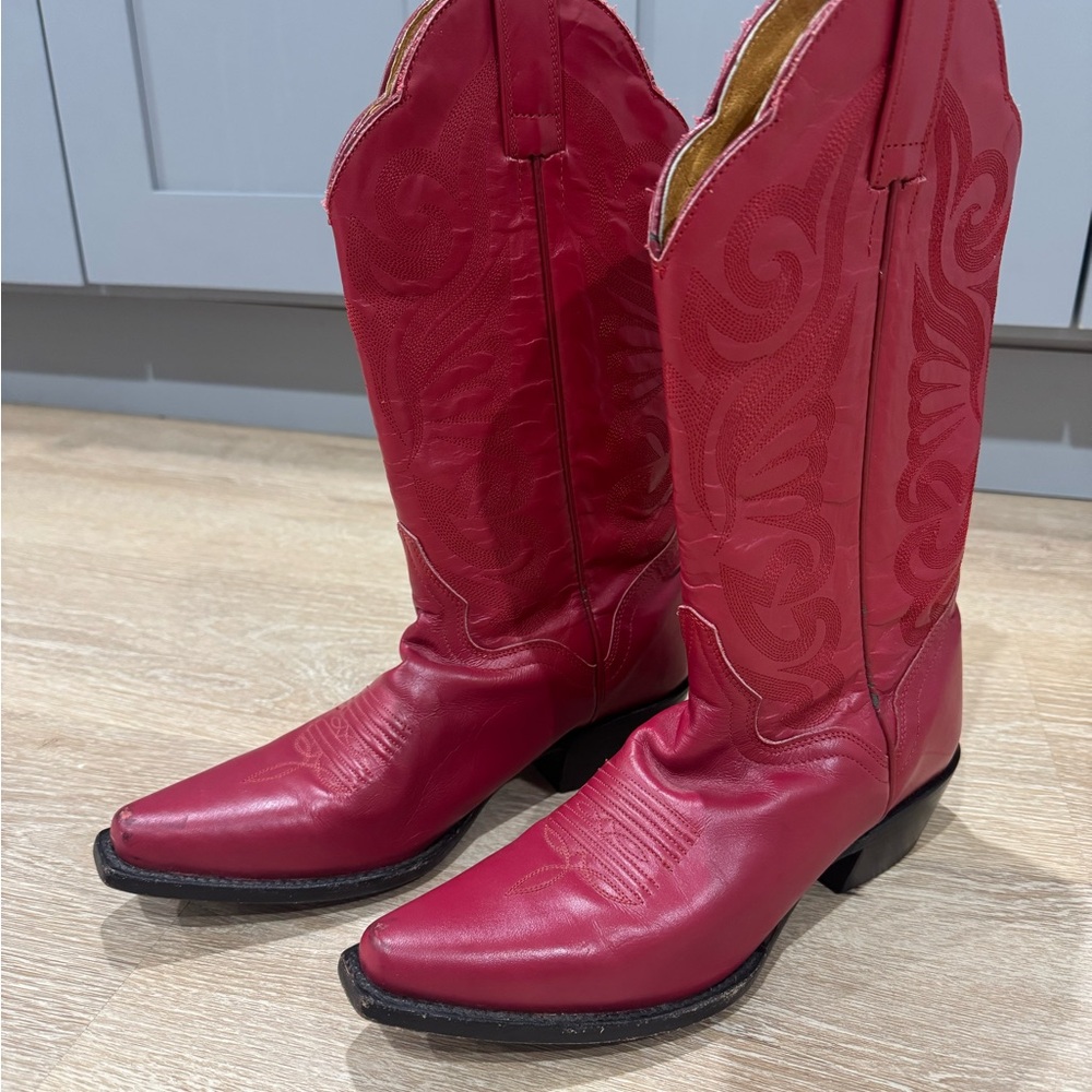 J.B. Dillon Red Heeled Boots